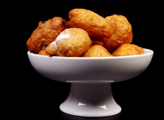 Dutch donuts, called oliebollen