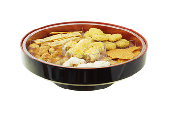 Chinese new year cookies in gift tray