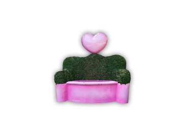 pink chair in love
