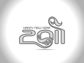 2011 Happy New Year greeting card