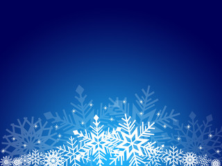 Fototapeta na wymiar Christmas card with snowflakes