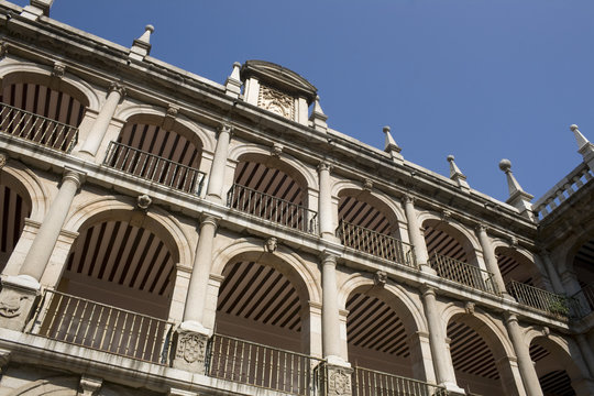 Courtyard facade of historic University - Alcalà de Henares