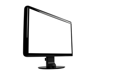 Screen. Includes clipping path for monitor outline and screen