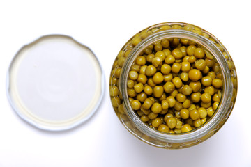Canned peas.