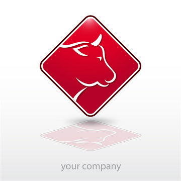 logo entreprise, logo boeuf