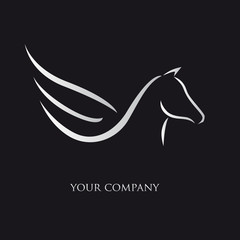 logo entreprise, logo pegase