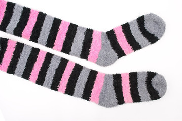 Pair of striped socks