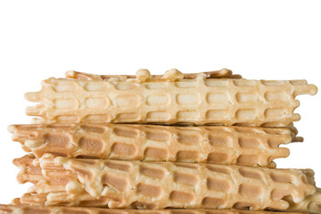 Waffles isolated on white