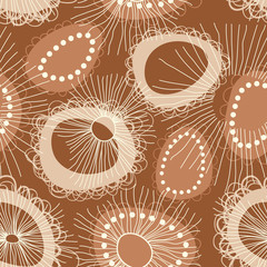 Chocolate floral background