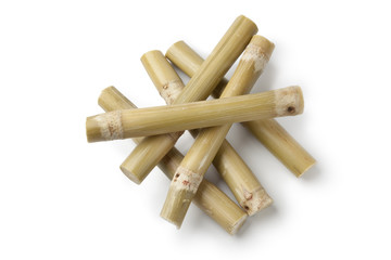 Fresh sugar cane sticks