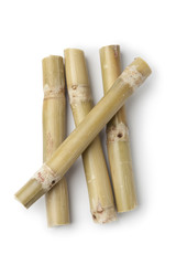 Fresh sugar cane sticks