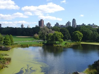 Lac de Central Park à Manhattan, New York