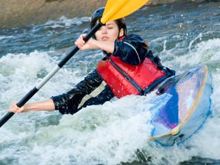 female kayaker