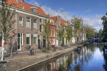 Canal in Delft, Holland