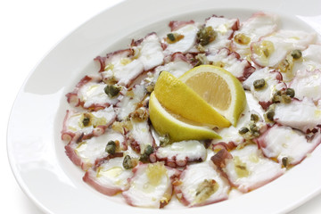 octopus carpaccio