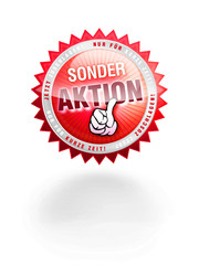 angebot glossy sonderaktion button