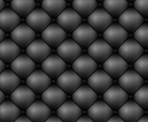 Black leather upholstery vector
