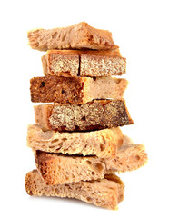 Rusk isolated on white