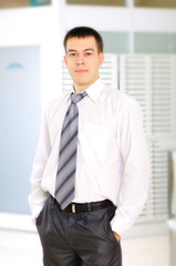 Fototapeta premium Young business man