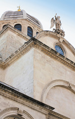 Fragment of the Cathedral of St. James in Sibenik, Croatia