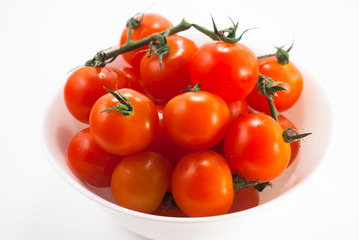 Cherry tomatoes in pot