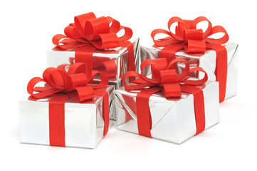silver gift boxes