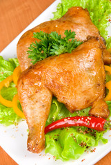 roasted chicken ham