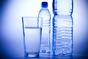 Water bottle background