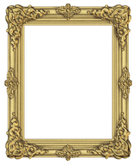 Art frame award blank isolated on white