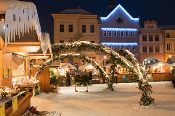 Christmas Market in Litomerice, Czech Republic