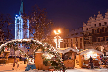 Christmas Market in Litomerice, Czech Republic