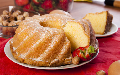 cake on a plate