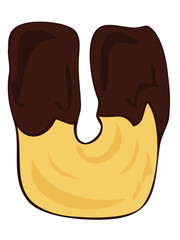 Shortbread with chocolate.