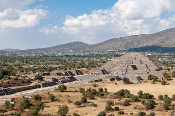 Fototapeta na wymiar Pyramid of the Moon. Teotihuacan, Mexico