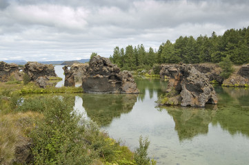 Fototapeta na wymiar Lago Mývatn