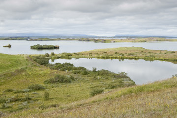 Fototapeta na wymiar Lago Mývatn