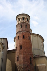 Fototapeta na wymiar Asti Red Tower