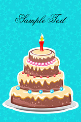 cheerful birthday card