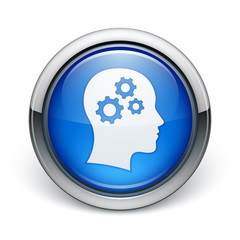 icône tête engrenage