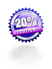 20% günstiger Button