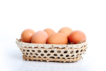 Eggs in basket