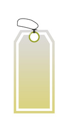 close up of blank price label