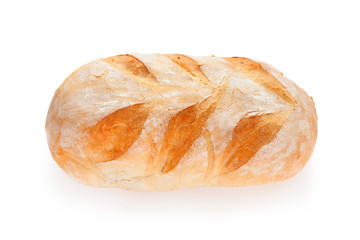 French bread isolated on white background