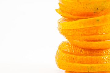 Fototapeta na wymiar oranges sliced