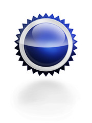 Aqua Button Sternform - Preisschild