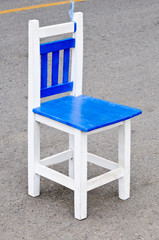 White wooden chair