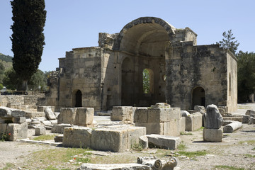 Ruins of Basilica of St. Titus in Gortyna - Crete