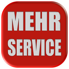 Button rot quadratisch Ecken rund MEHR SERVICE