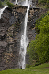 Chiavenna waterfalls, northern Italy