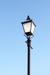 Fototapeta na wymiar frosted lamp post